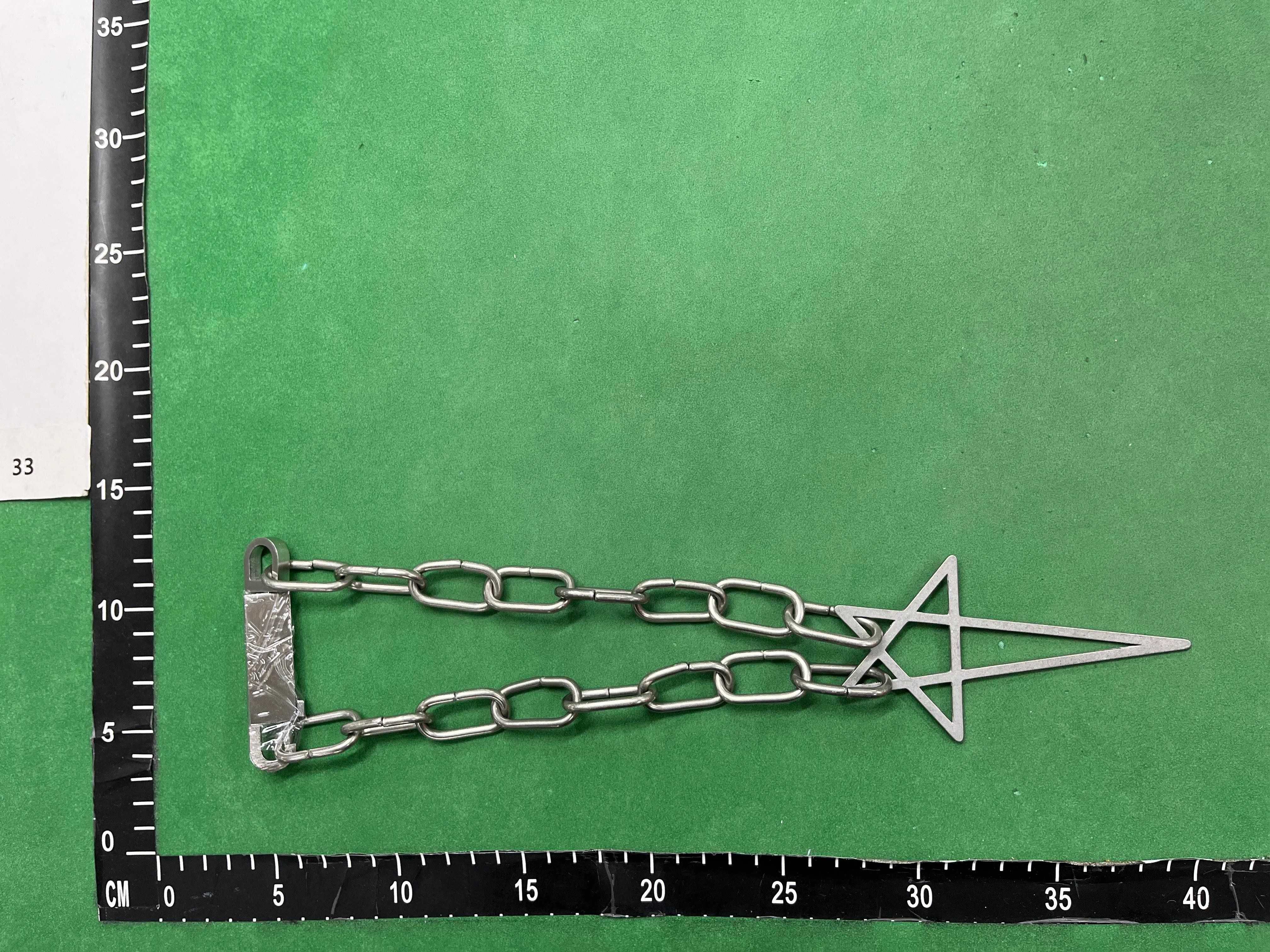 Rick owens pentagram chain