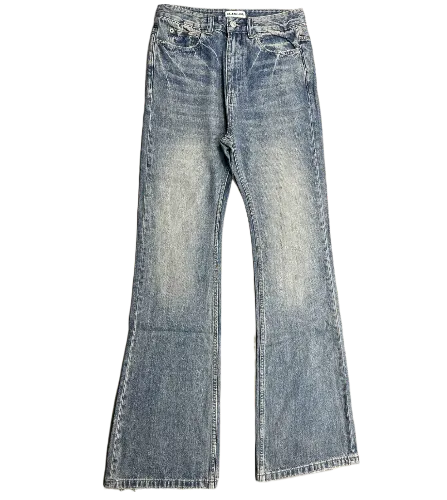 Balenciaga Lost Tape Flared Denim Blue