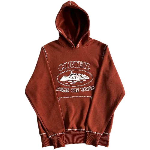 CORTEIZ KAPUZENPULLOVER BRAUN