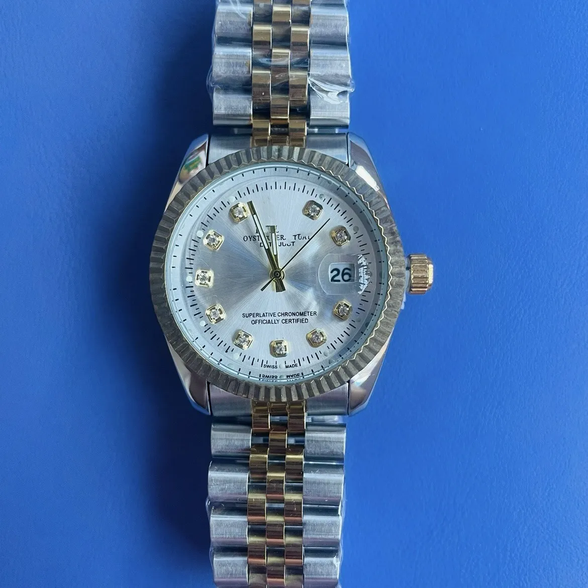 watch! Foreign trade Laojia classic log series 36MM (sweep second movement + solid steel belt)