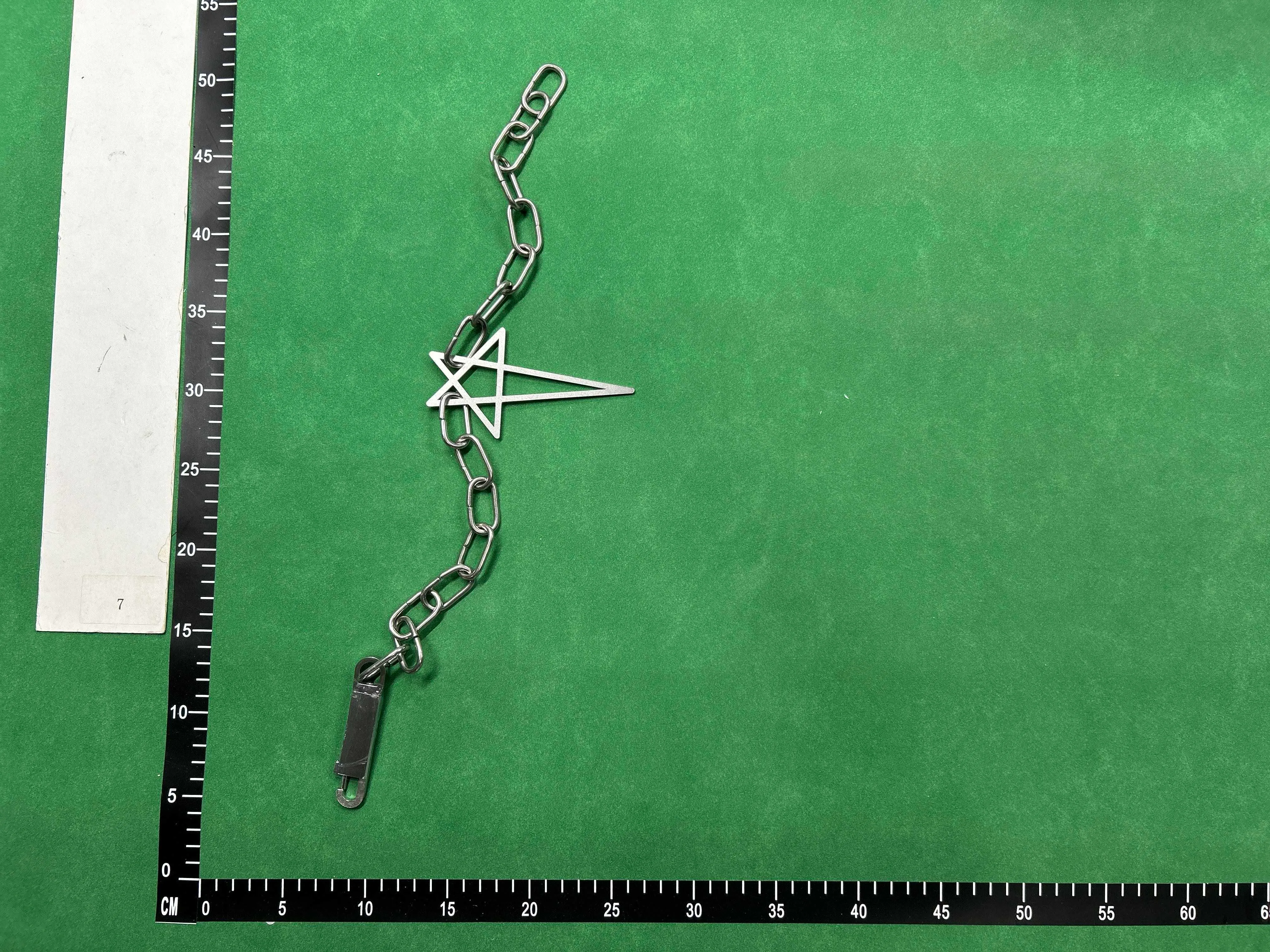 Rick owens pentagram chain