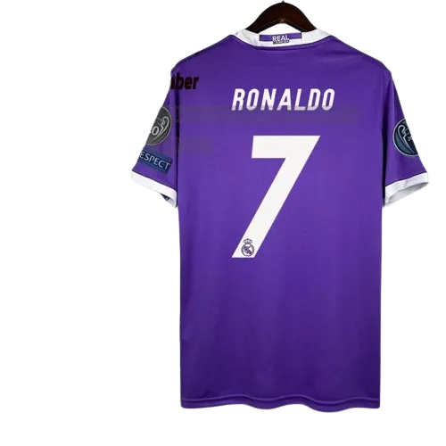 16-17 Real Madrid away football jersey Champions League version