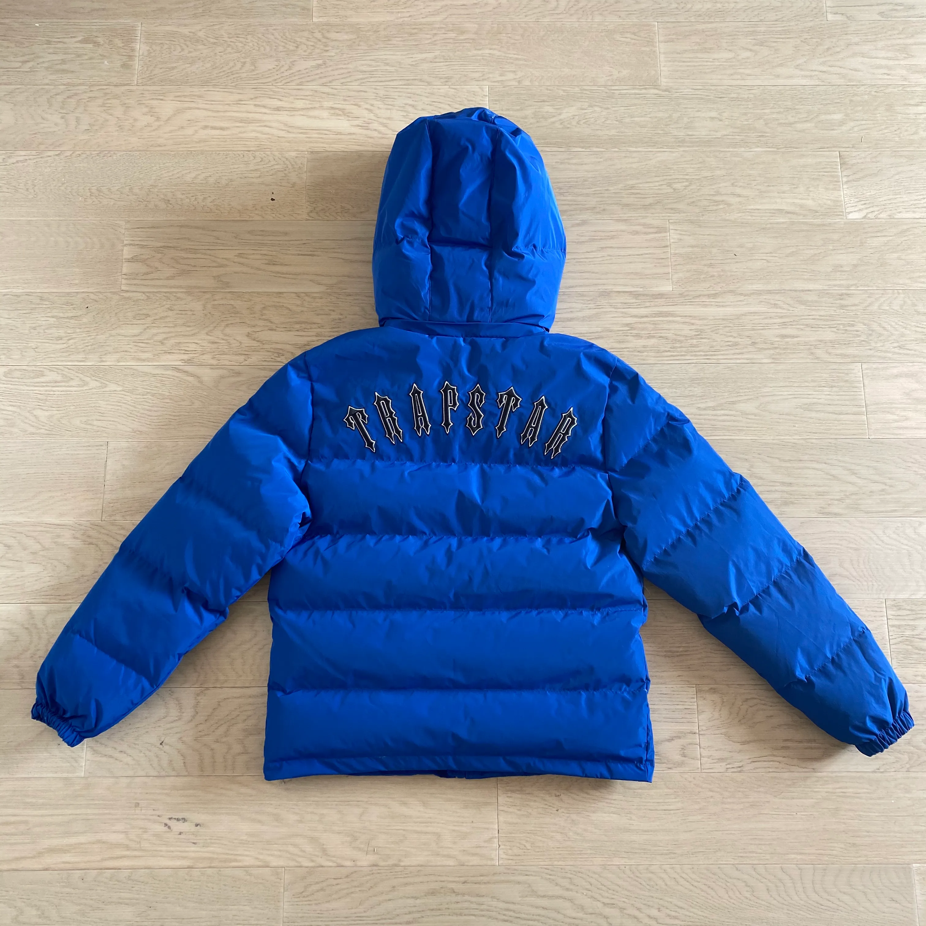 Trapstar Irongate pufferjacket with Detachable Hood (Blue)