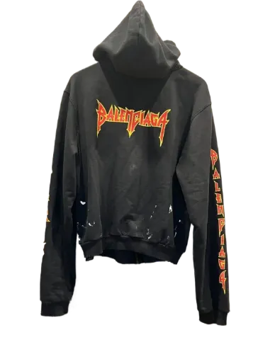 BALENCIAGA METALLIC ZIP UP