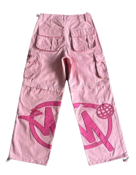 Minus Two Cargo Pants Detachable Pink