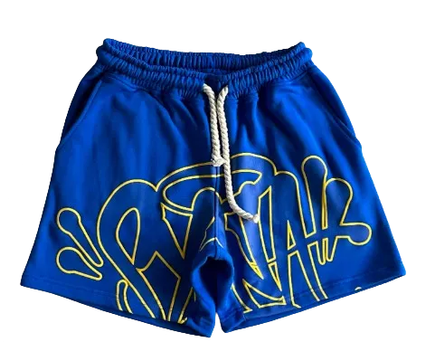 Syna World Summer Set Blue Yellow Tee and Shorts