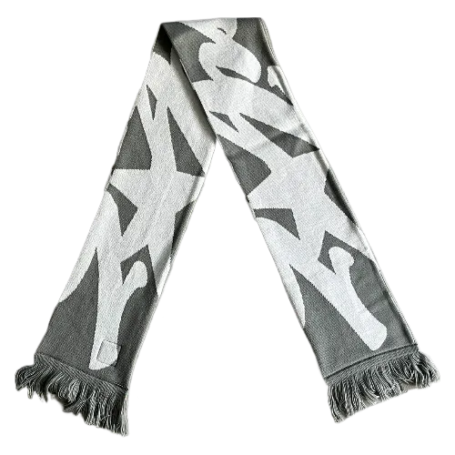 corteiz Scarf wraps Grey and White