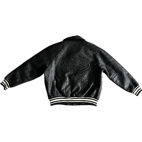 corteiz jacket 100% leather