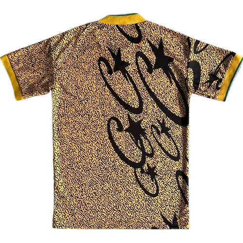 cortei tee jersey yellow and black all-over printed football