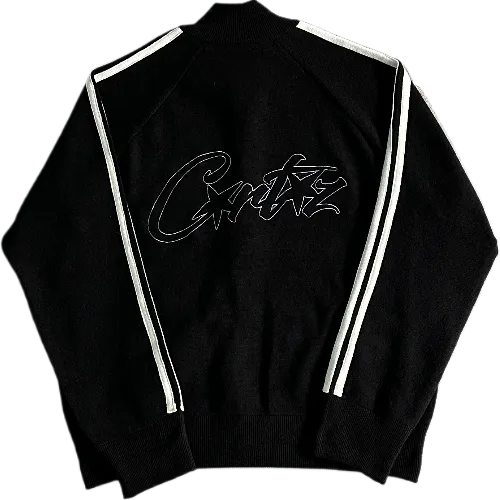 corteiz zip up Knit  fleece
