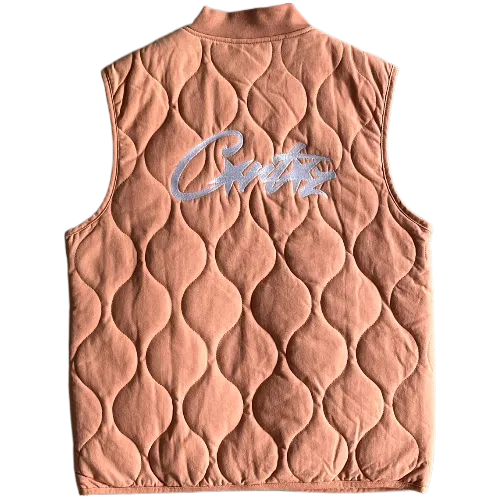 corteiz vest gilet jacket Guerillaz Quilted - Pink